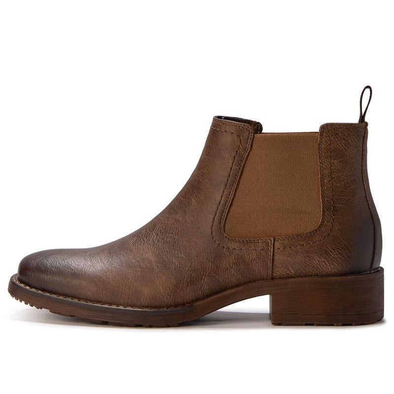 TruVeld Menâ€™s Chelsea Boots Square Toe Slip-On Ankle Dress Boots Casual Business Casual Shoes for Men - Image 3
