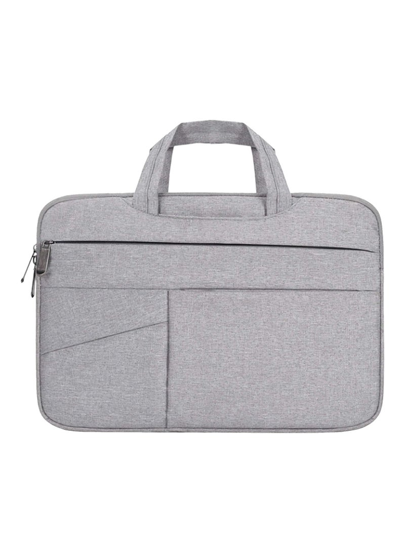 حقيبة كمبيوتر محمول مقاس 15.6 بوصة للرجال والنساء، غطاء حماية 360 درجة متوافق مع أجهزة MacBook Pro/HP/Dell/Asus/ThinkPad Notebook - رمادي - Image 1