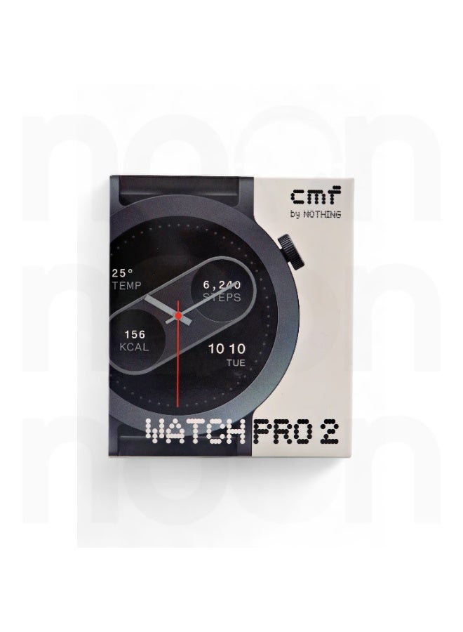 CMF Watch Pro 2, 1.32" AMOLED Display, Built-in multi-system GPS, 120 Sports Modes, Smart Sleep Algorithm, Bluetooth calling with AI noise reduction, MENA Version Dark Grey - Image 2
