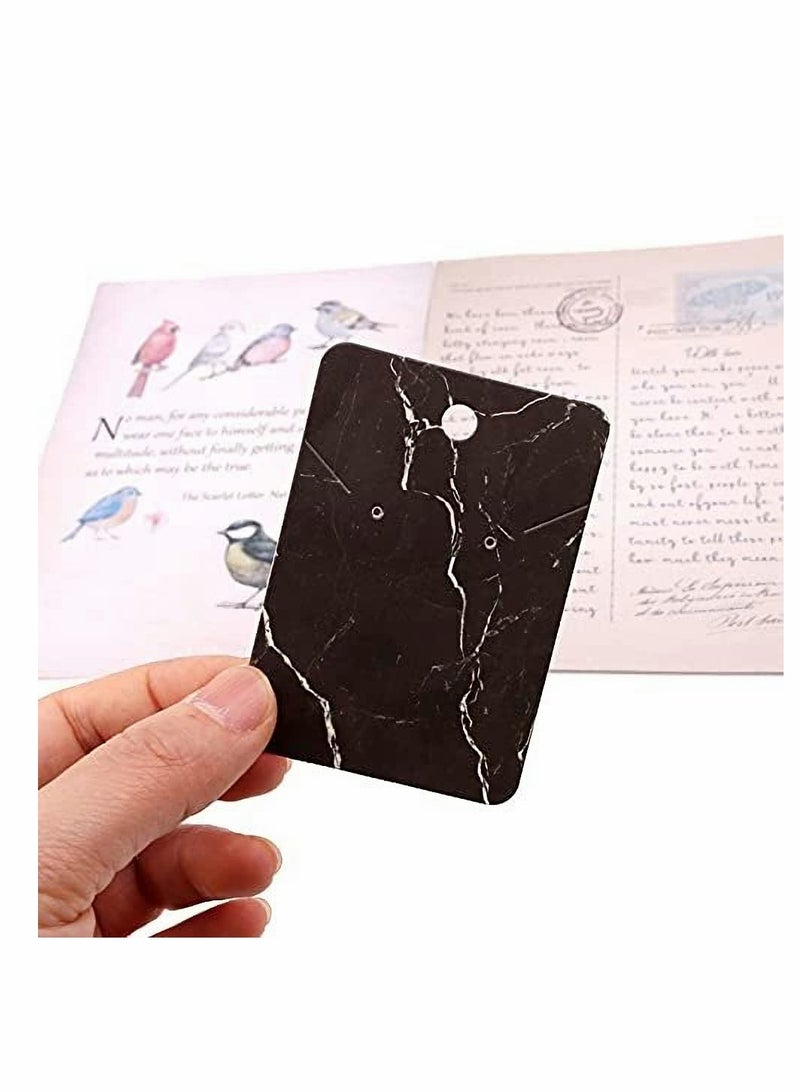 KASTWAVE Earring Holder Cards, Marble Texture Earring Display Holder Cards set for DIY Ear Studs and Earrings,Cardboard Earring Holder 200Pcs (Color Random)  - Image 3
