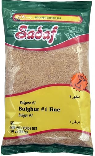Sadaf Bulghur 1 Fine  Bulgur Wheat for Cooking and Food Flavoring  Middle Eastern Cuisine  Kosher  20 Oz Resealable Bag - Image 1
