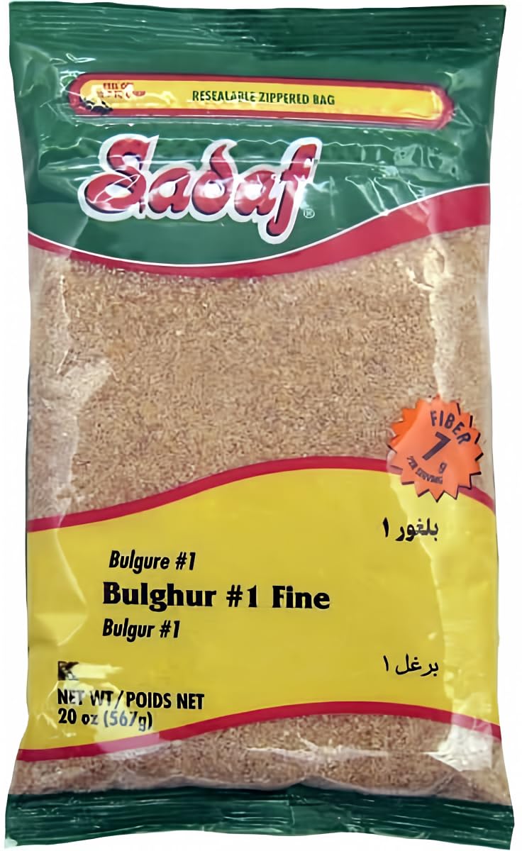 Sadaf Bulghur 1 Fine  Bulgur Wheat for Cooking and Food Flavoring  Middle Eastern Cuisine  Kosher  20 Oz Resealable Bag - Image 3
