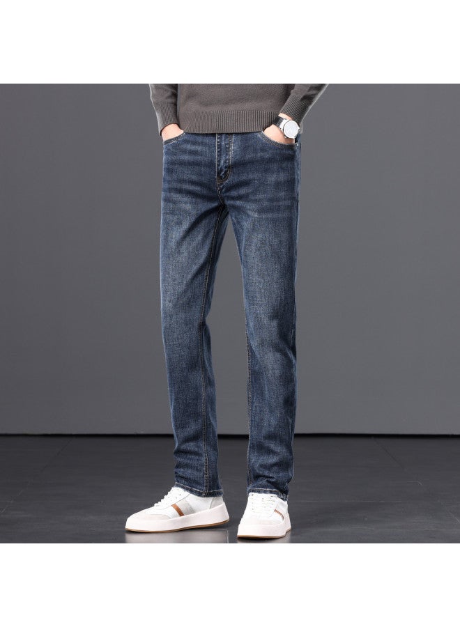 Fapai Autumn Retro Nostalgic Color Washed Jeans Men's Fashion Straight-leg Casual Trousers Men's Pants - Image 3