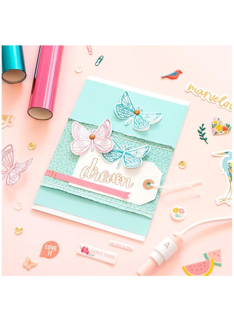 We R Memory Keepers We R Memory Keepers, Foil Quill Starter Kit, Includes 3 Pens, 4 Adaptors, 3 Foil Rolls, 1 Washi Tape Roll, 1 Protective Plate, Compatible with Most Die Cutting Machines, Create Foil Transfer Projects  - Image 5