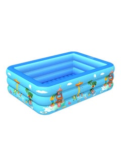 ULTIMAX Rectangular Three Ring Inflatable Pool-Multicolor (210cm)  - Image 1
