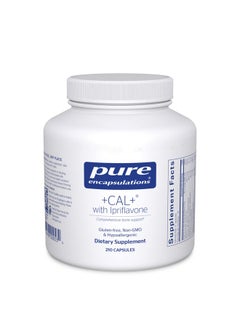 Pure Encapsulations +Cal+ With Ipriflavon ; Mineral Vitamin And Herbal Supplement To Promote Skeletal Strength ; 210 Capsules  - Image 1