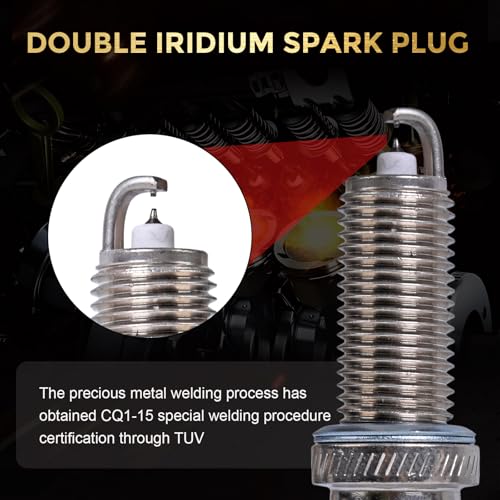 RLP 94702 Double Iridium Spark Plugs DF6H-11A Compatible with Nissan Rogue 2.5L 2014-2020 Altima 2.5L 2013-2018 Replace 1UXE18110 - Image 4