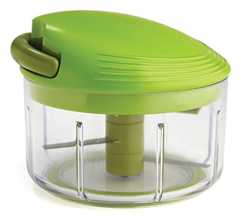 Kuhn Rikon Pull Chop Vegetable Chopper with Stainless Steel Blades Food Chopper with NonSlip Base Easy to Use Fruit Cutter and Onion Chopper Essential Kitchen Accessories 650ml  3 Year Guarantee