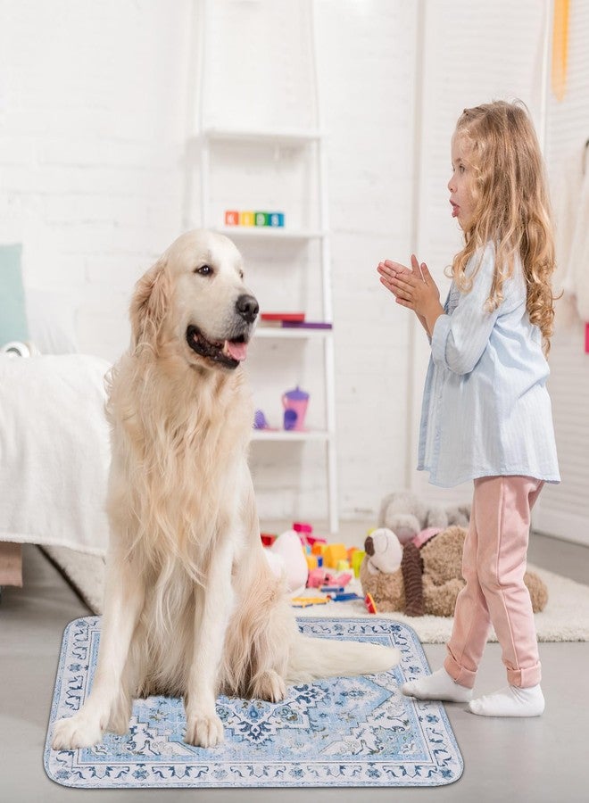 اتش او ام آي أم بي فوط تدريب الكلاب القابلة للغسل من هوميب، عبوة من 4 فوط قابلة لإعادة الاستخدام، مقاومة للماء، ماصة، مانعة للتسرب، فوط تدريب مانعة للانزلاق، حصيرة للحيوانات الأليفة للأرضيات، الأقفاص، الأرائك، أماكن الولادة، أزرق، 18 × 24 بوصة - Image 5