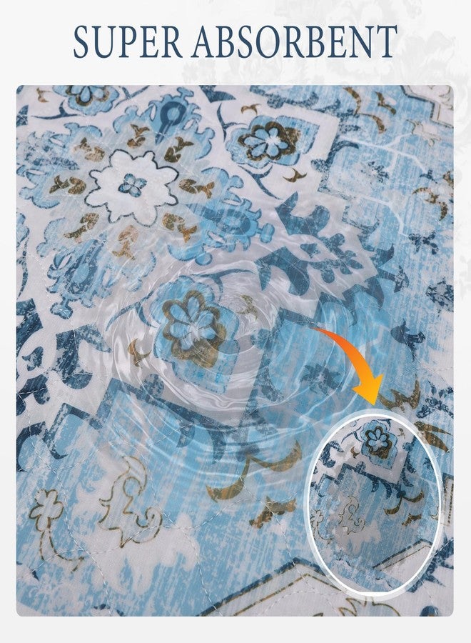 اتش او ام آي أم بي فوط تدريب الكلاب القابلة للغسل من هوميب، عبوة من 4 فوط قابلة لإعادة الاستخدام، مقاومة للماء، ماصة، مانعة للتسرب، فوط تدريب مانعة للانزلاق، حصيرة للحيوانات الأليفة للأرضيات، الأقفاص، الأرائك، أماكن الولادة، أزرق، 18 × 24 بوصة - Image 2