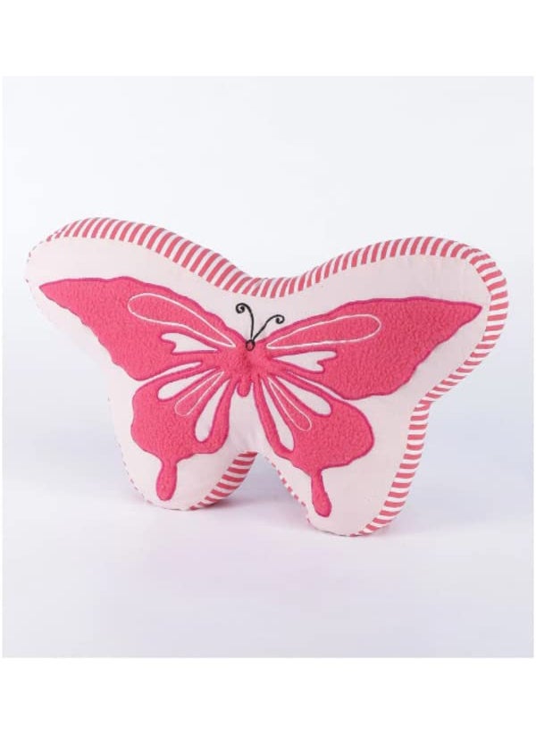 Gordon Gordon Butterfly Shape Cushion Stuffed Super Soft Plush Toy Decorative Home Bed Living Room Car Chair Children Gift 15x9x2 Inches Pink 