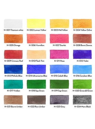 Nicpro Watercolor Paint Kit, Professional Painting Supplies Set 24 Tube Water Color Paints, 8 Synthetic Squirrel Brushes, 25 Paper Pad, Palette, Color Wheel for Artists, Beginners, Kids, Adults - pzsku/Z86BFCAA46C9F84EC8E99Z/45/_/1736426429/763fdac4-78dd-4c7d-8bd7-c6ab03073c9a