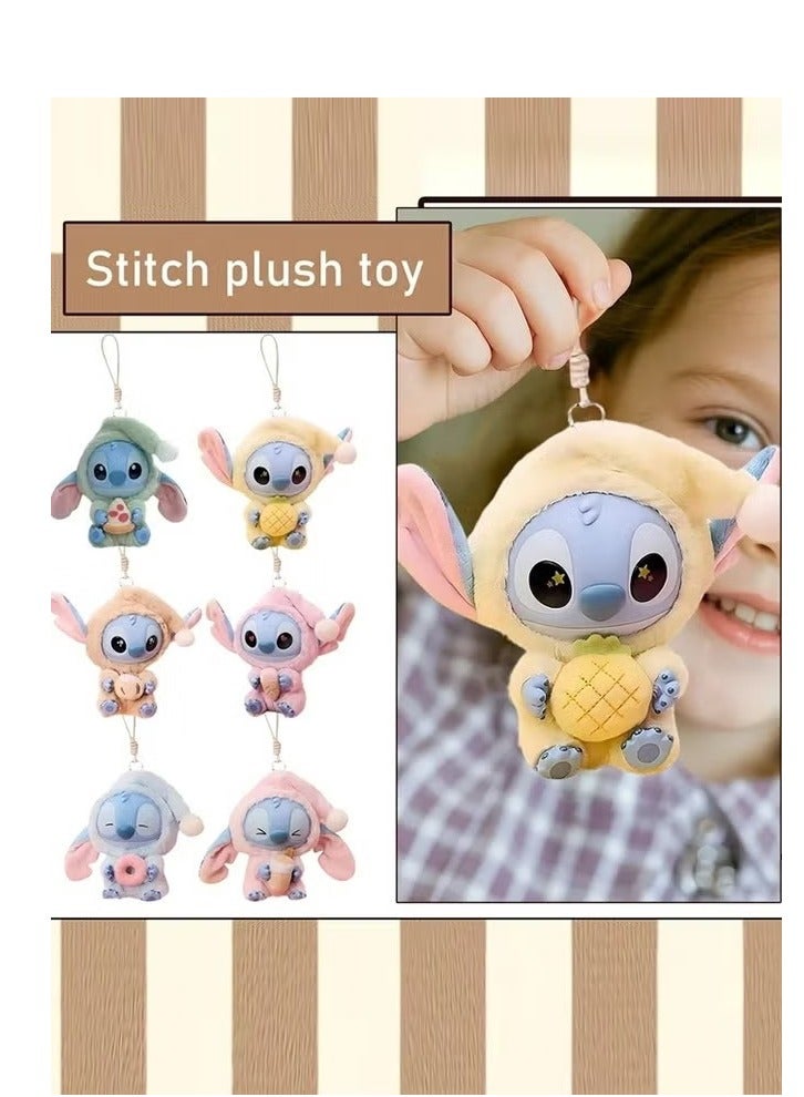 Stitch Soft Toy Blind Box, Eat Something Before Sleep Series, 7" Soft Cartoon Character Bag Charm and Key Ring Accessory for Kids, Teens & Adults - Image 3