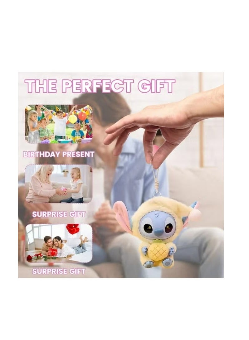 Stitch Soft Toy Blind Box, Eat Something Before Sleep Series, 7" Soft Cartoon Character Bag Charm and Key Ring Accessory for Kids, Teens & Adults - Image 4