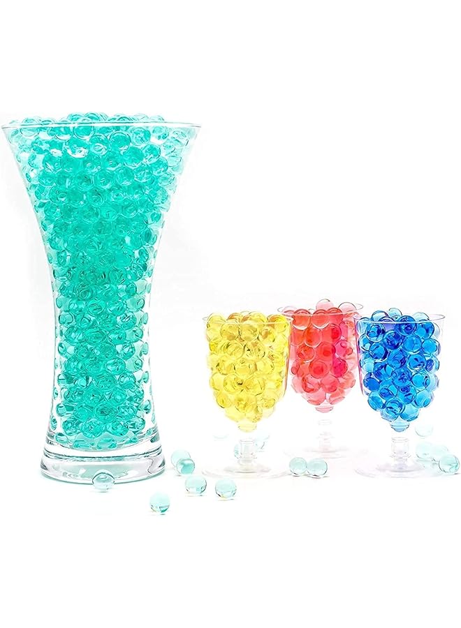 erorex Clear Water Gel Jelly Beads Soilless Cultivation Substrate Crystal Mud For Floral Arrangement Vase Filler Wedding Centerpiece Festive Floral Decoration Flower Turquoise 50 000 Granules - Image 2