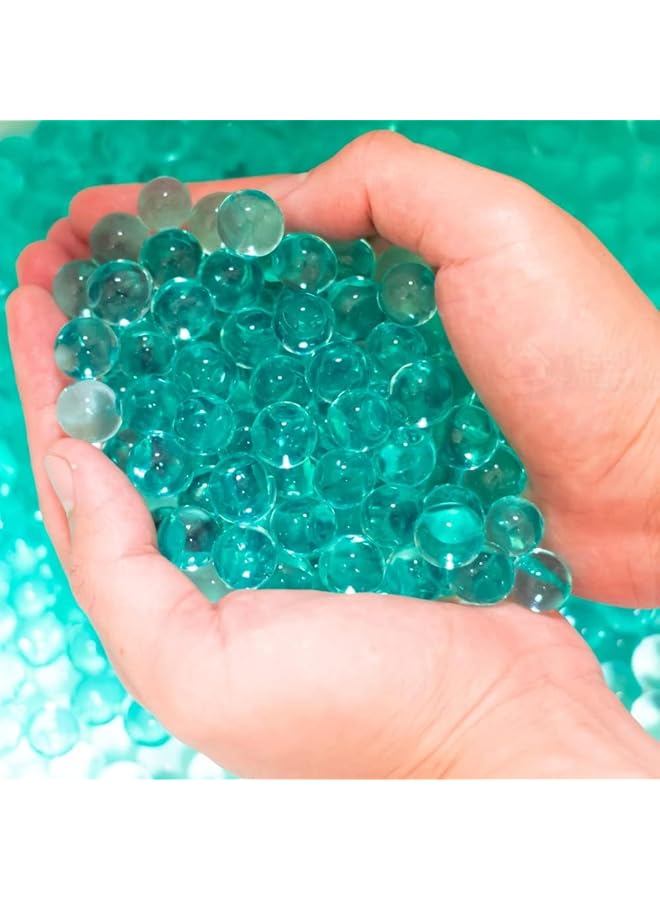 erorex Clear Water Gel Jelly Beads Soilless Cultivation Substrate Crystal Mud For Floral Arrangement Vase Filler Wedding Centerpiece Festive Floral Decoration Flower Turquoise 50 000 Granules - Image 1