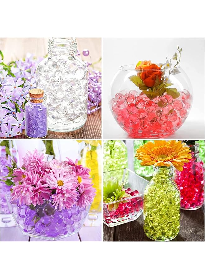 erorex Clear Water Gel Jelly Beads Soilless Cultivation Substrate Crystal Mud For Floral Arrangement Vase Filler Wedding Centerpiece Festive Floral Decoration Flower Turquoise 50 000 Granules - Image 5