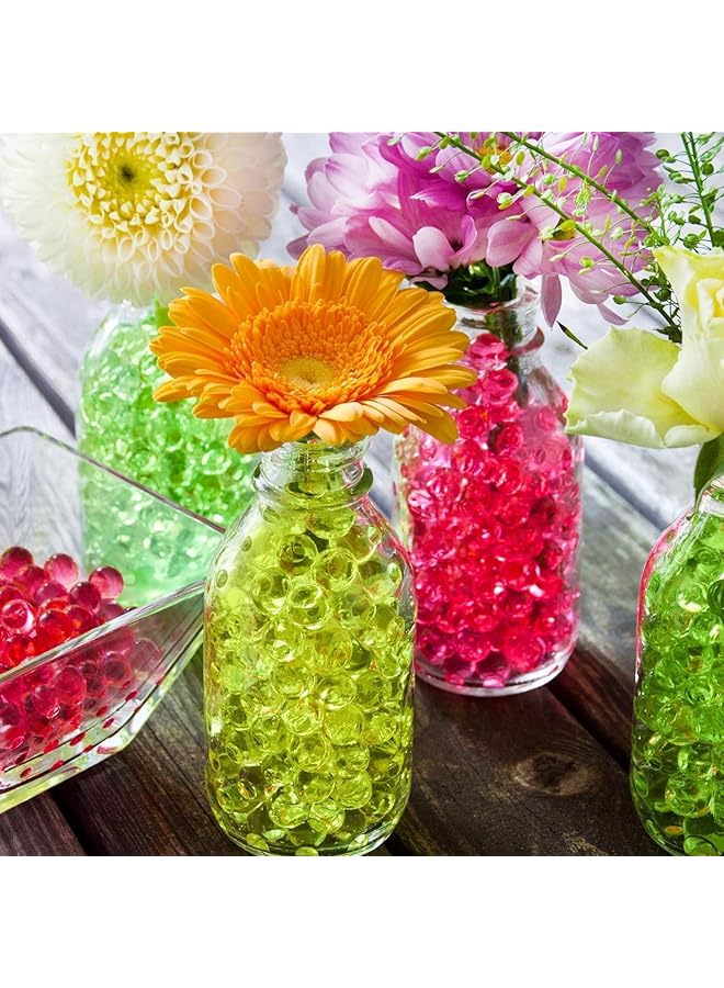 erorex Clear Water Gel Jelly Beads Soilless Cultivation Substrate Crystal Mud For Floral Arrangement Vase Filler Wedding Centerpiece Festive Floral Decoration Flower Turquoise 50 000 Granules - Image 4