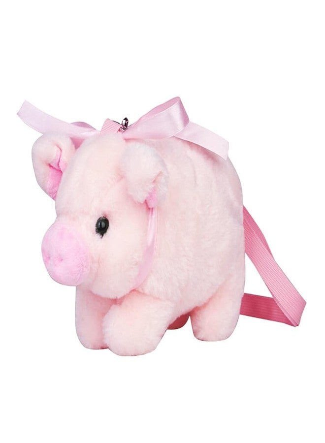 Ximimark 1 pcs Cute Plush Pig Crossbody Bag, Pink Kawaii Doll Shoulder Bag, Sweet Handbag Purse - Image 1
