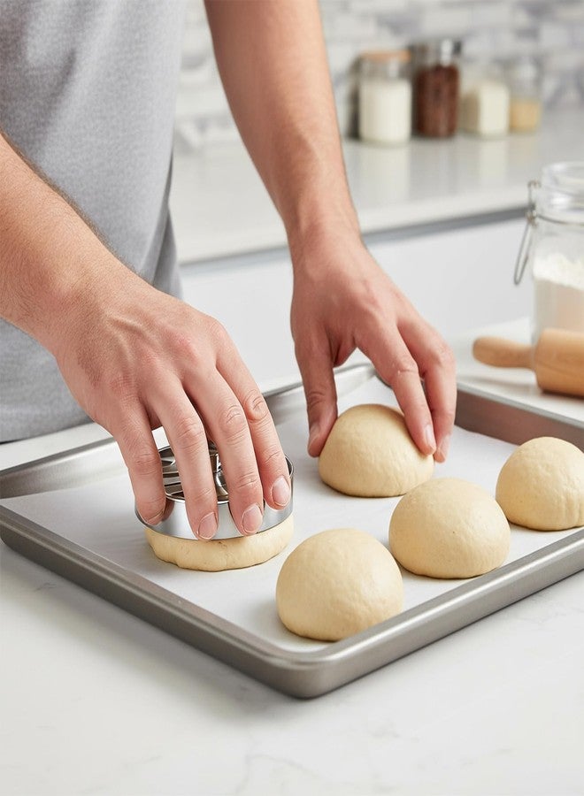 HaiFafafaing Concha Cutter Set, Stainless Steel Mexican Bread Mold Set, Concha Cutter 5 Pcs Pig Cookie Cutters and Dough Scraper, Kitchen Baking Tools for Bread Cookie Cake Biscuit - Image 5