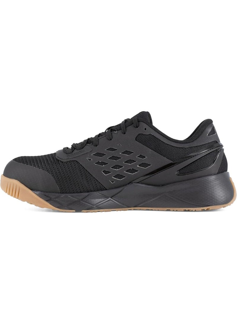 Reebok Work حذاء سلامة رجالي بمقدمة مركبة مع حماية من المخاطر الكهربائية وتصميم يسمح بالتهوية أسود وجم - Image 4