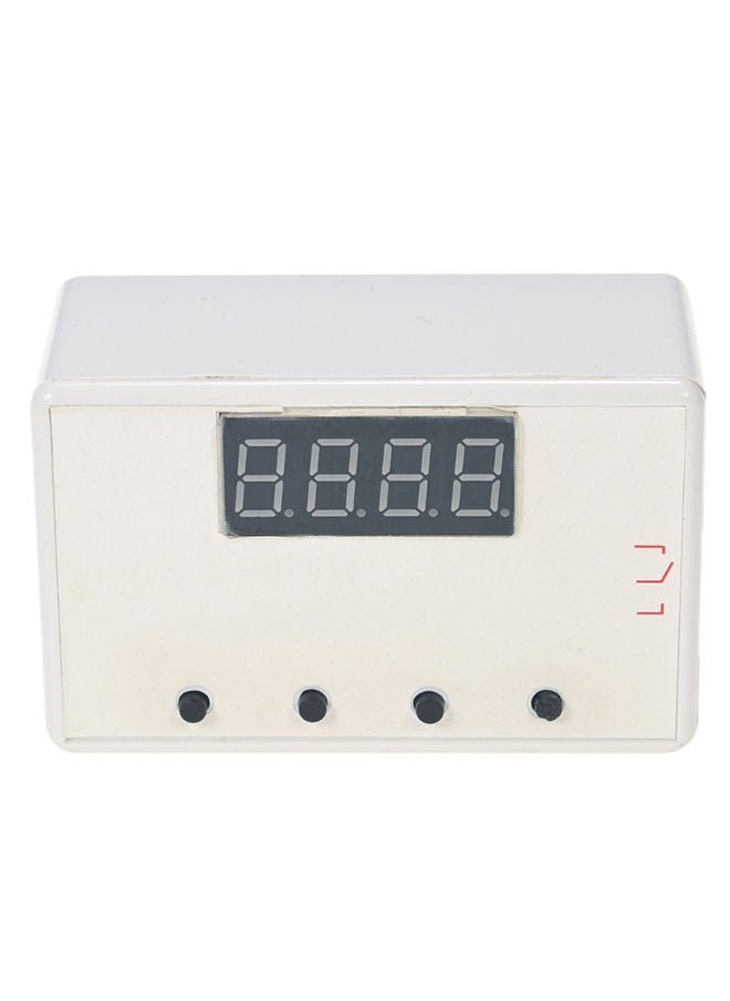 NIBEMINENT - Adjustable LED Delay Relay Module Timer Control Switch Board With Case White - Image 1