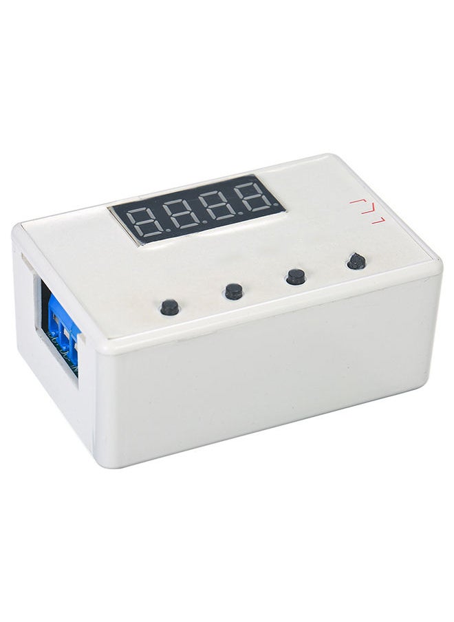 NIBEMINENT - Adjustable LED Delay Relay Module Timer Control Switch Board With Case White - Image 1