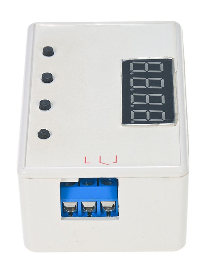 NIBEMINENT - Adjustable LED Delay Relay Module Timer Control Switch Board With Case White - Image 1