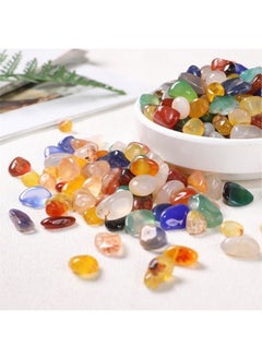 Graffiti Resin 100g Natural Quartz Crystal Crushed Stone Irregular Shaped 13-16 MM For Jewelry Making Garden Aquarium Vase Plant Decoration  - Image 3