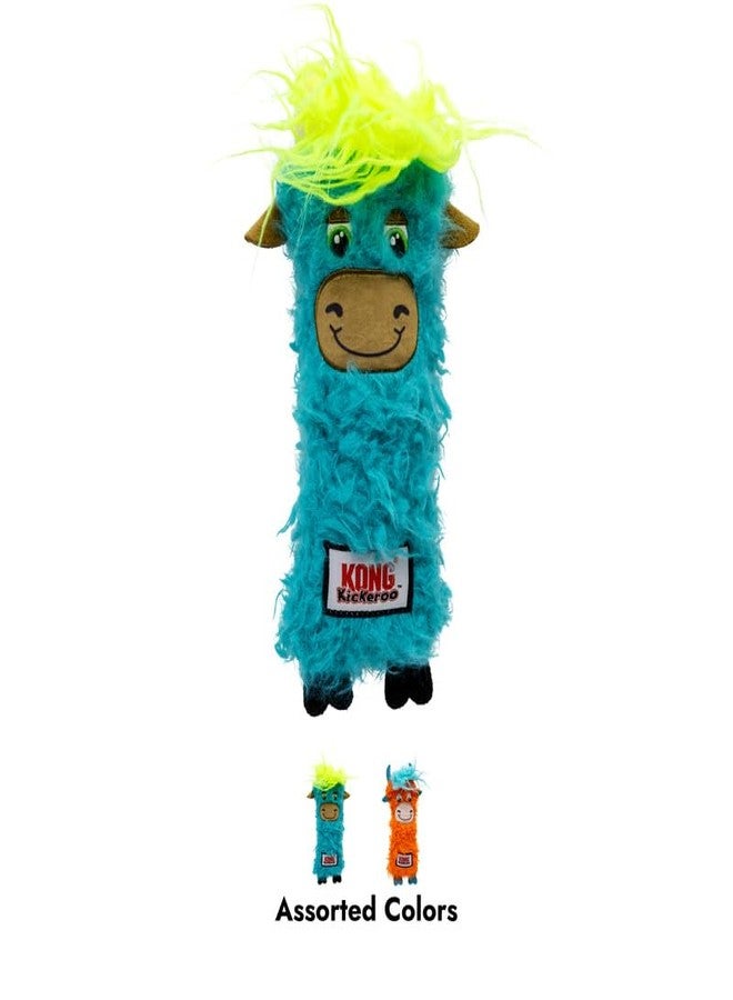KONG Kickeroo Highland Cow Cat Toy - Plush Catnip Toy with Crinkle Sound & Fluffy Tail - Assorted Colors (1 Pack) - Image 3
