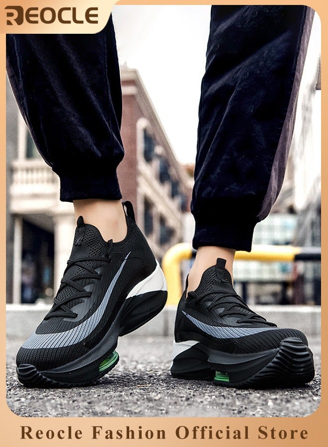 REOCLE Walking Sneakers Casual Sports Gym Jogging Unisex Training Lightweight Sneakers Professional Outdoor Cushioning Jogging Shoes  - Image 1