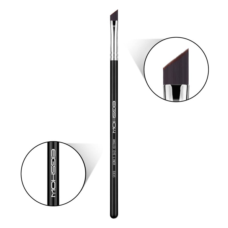 EIGSHOW Eyeliner Brush Fine Angled - PRO Precision Gel Eye Liner Makeup Brush -Ultra Thin Slanted Flat Angle - Premium Cruelty Free Synthetic Bristles (E835) - Image 2