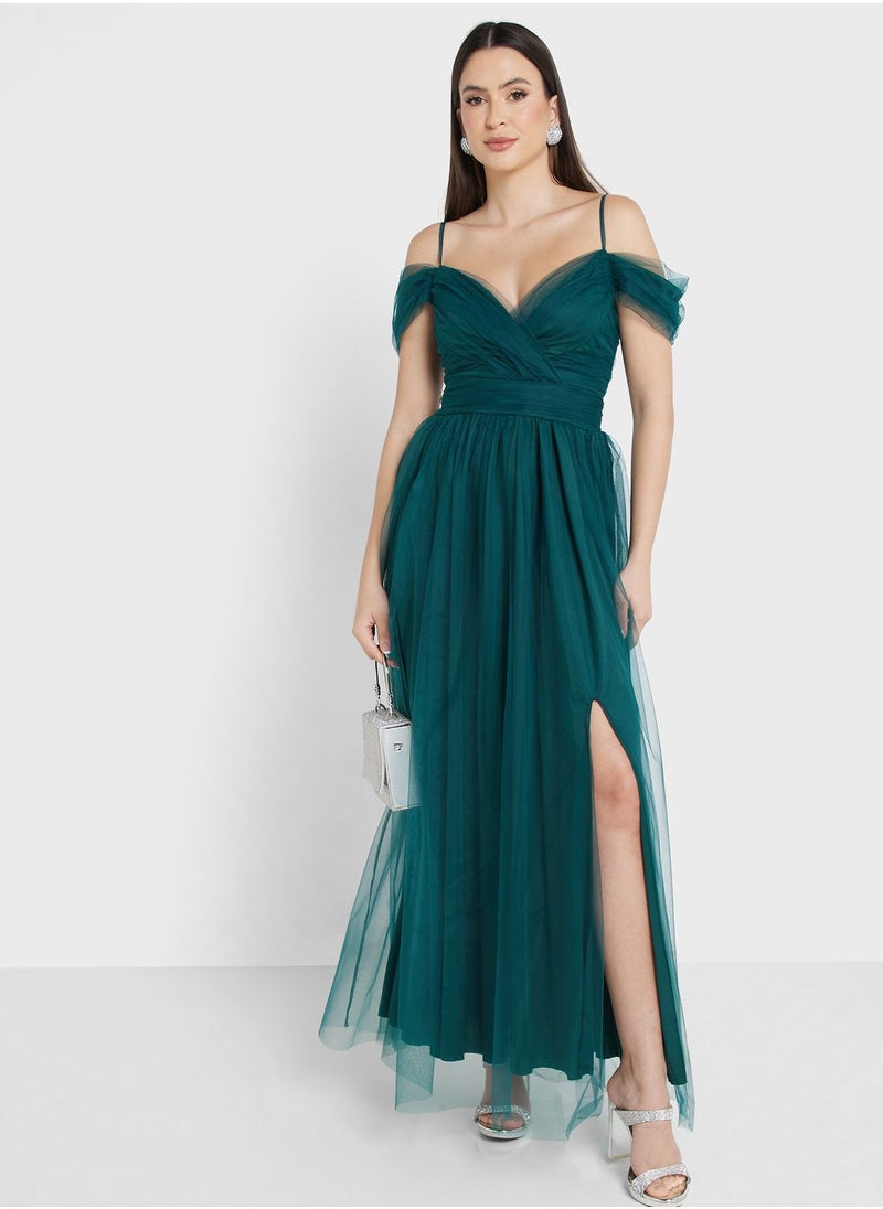 Ella Limited Edition Off Shoulder Tulle Dress  - Image 1