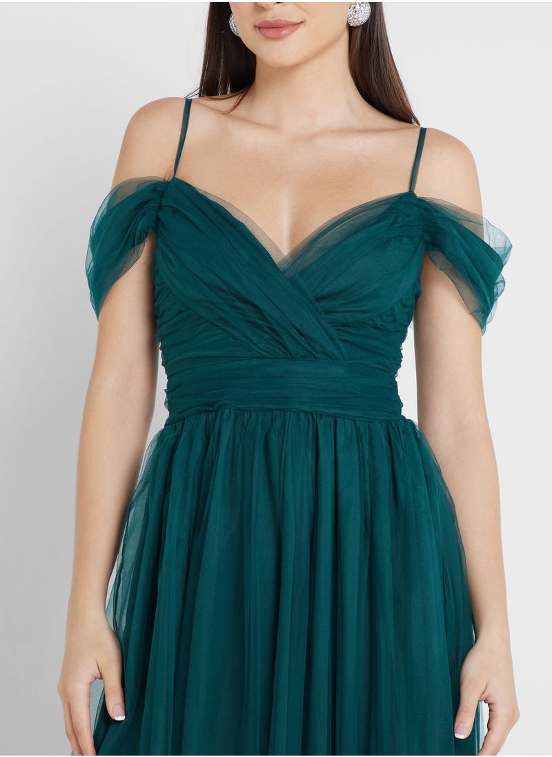 Ella Limited Edition Off Shoulder Tulle Dress  - Image 3