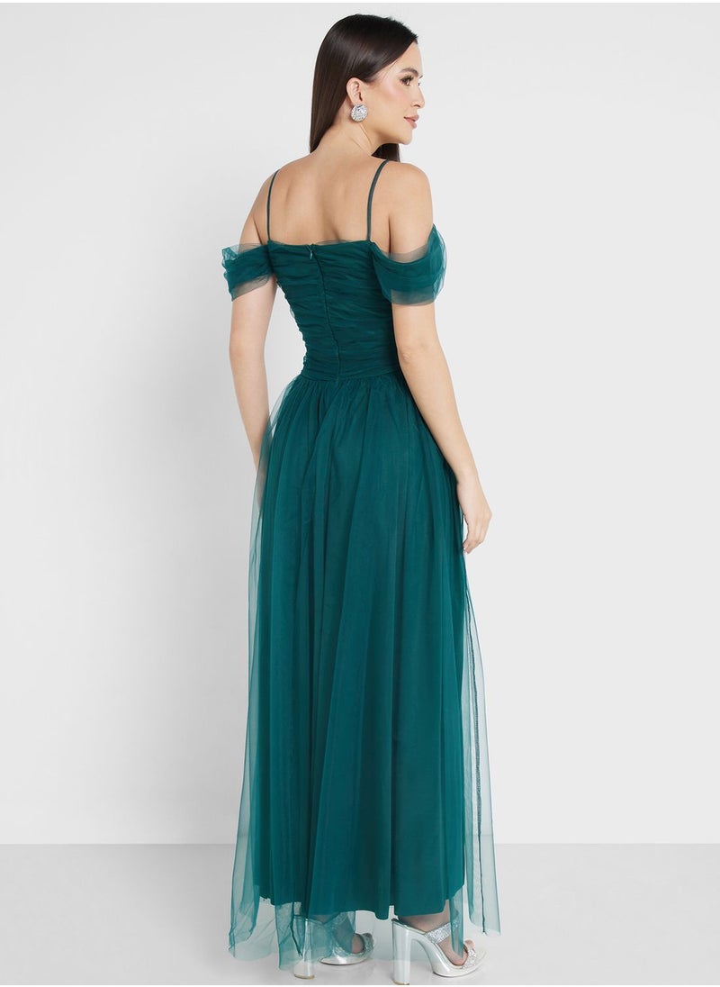 Ella Limited Edition Off Shoulder Tulle Dress  - Image 2