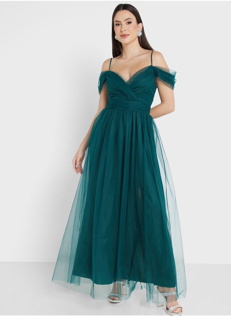 Ella Limited Edition Off Shoulder Tulle Dress  - Image 4