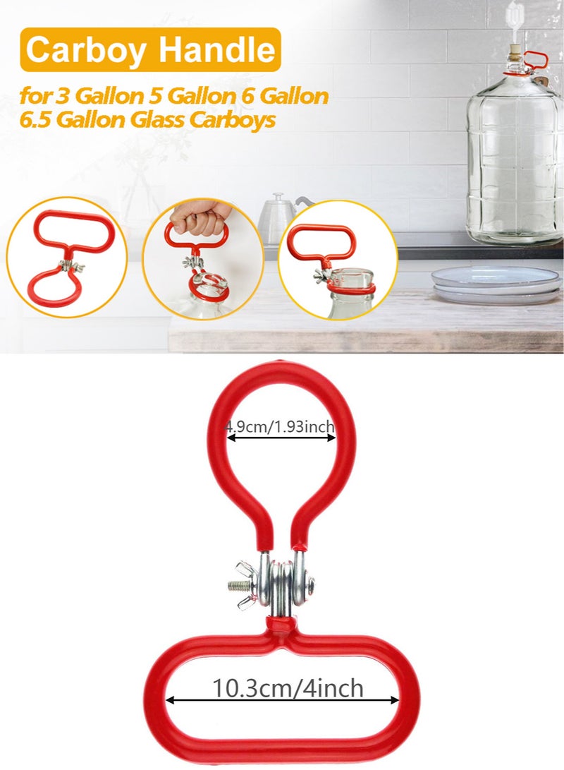2pcs Carboy Handle Heavy Duty Glass Carboy Holder for Smooth Neck 3 Gallon 5 Gallon 6 Gallon 6.5 Gallon Glass Bottle Fermenter Home Brewing  - Image 2