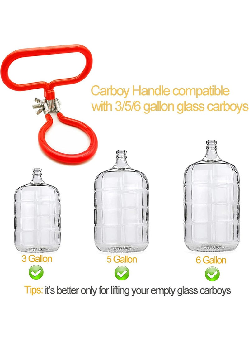 2pcs Carboy Handle Heavy Duty Glass Carboy Holder for Smooth Neck 3 Gallon 5 Gallon 6 Gallon 6.5 Gallon Glass Bottle Fermenter Home Brewing  - Image 4