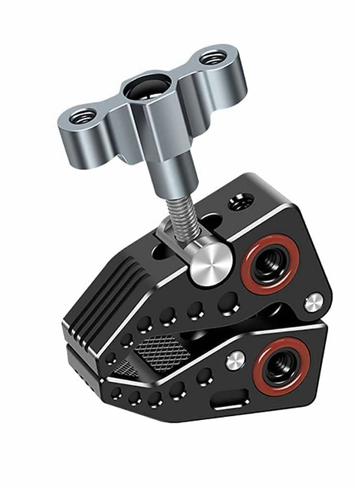 Excefore Camera Mounts and Clamps Side Arms with 3/8 and 1/4 Screw Holes Tripods for Video Shooting Action Camera Phone Clips Selfie Live Streaming  - Image 4