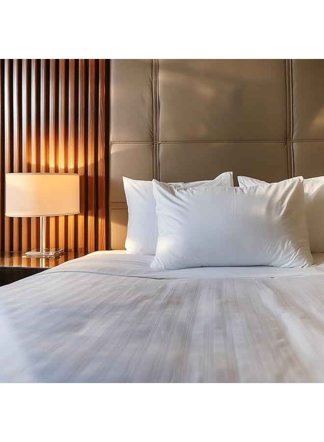 Digital Decor 100% Cotton Down-Alternative Hotel Pillows - Set of 2, Soft, - Image 4