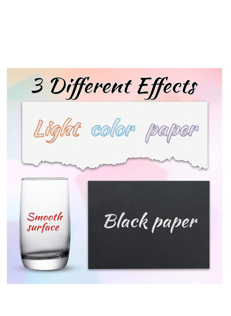 Generic Outline Markers, Double Line Pens, 12 Colors Super Squiggles Shimmer Marker Set, Self-Outline Metallic Markers Pens for Doodling, Drawing, Greeting Card Making, DIY Art Crafts  - Image 5