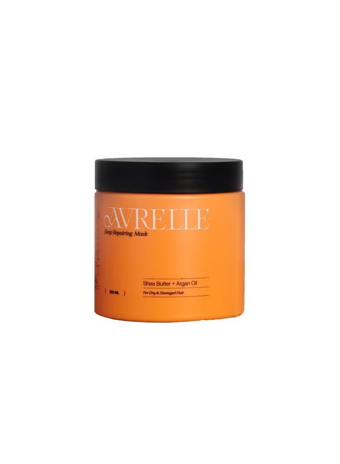 SHEA BUTTER + ARGAN OIL DEEP MOISTURIZING HAIR MASK FOR DRY AND DAMAGED HAIR