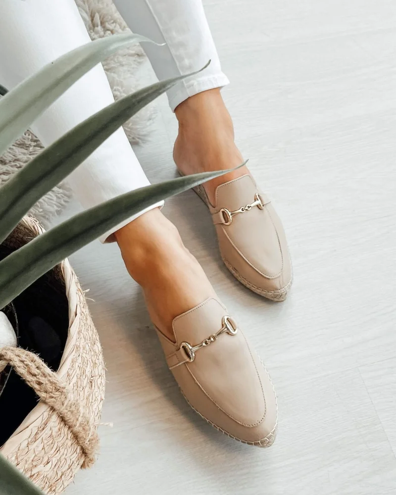 SHOEQ Sand Espadrille Mule for Women | Best Price UAE