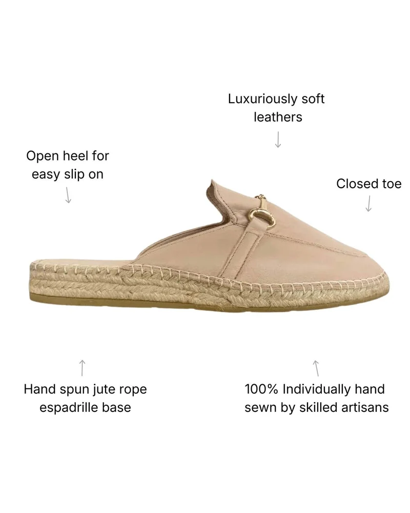 SHOEQ Sand Espadrille Mule for Women | Best Price UAE