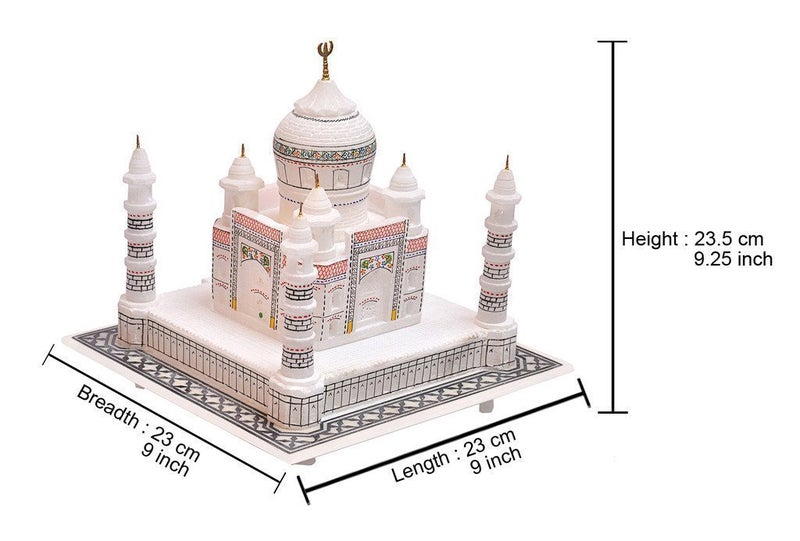 StonKraft StonKraft 9 Tajmahal Taj Mahal Replica Model Made of White Marble  - Image 5