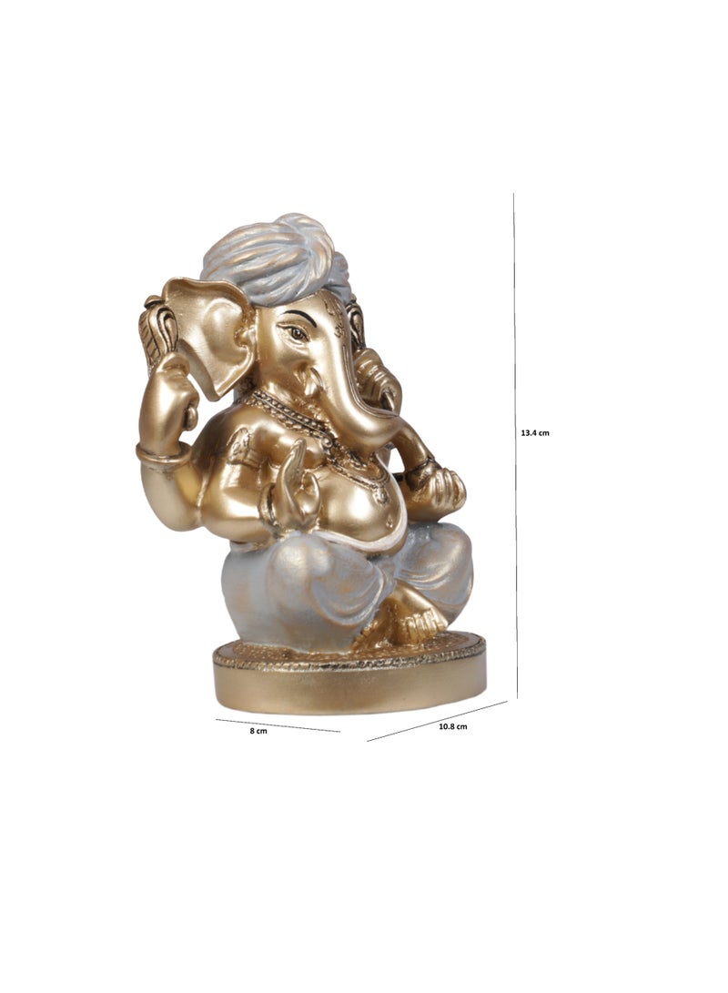 معنى المنزل باجادي غانيشا صغير - ذهبي ورمادي - Image 2