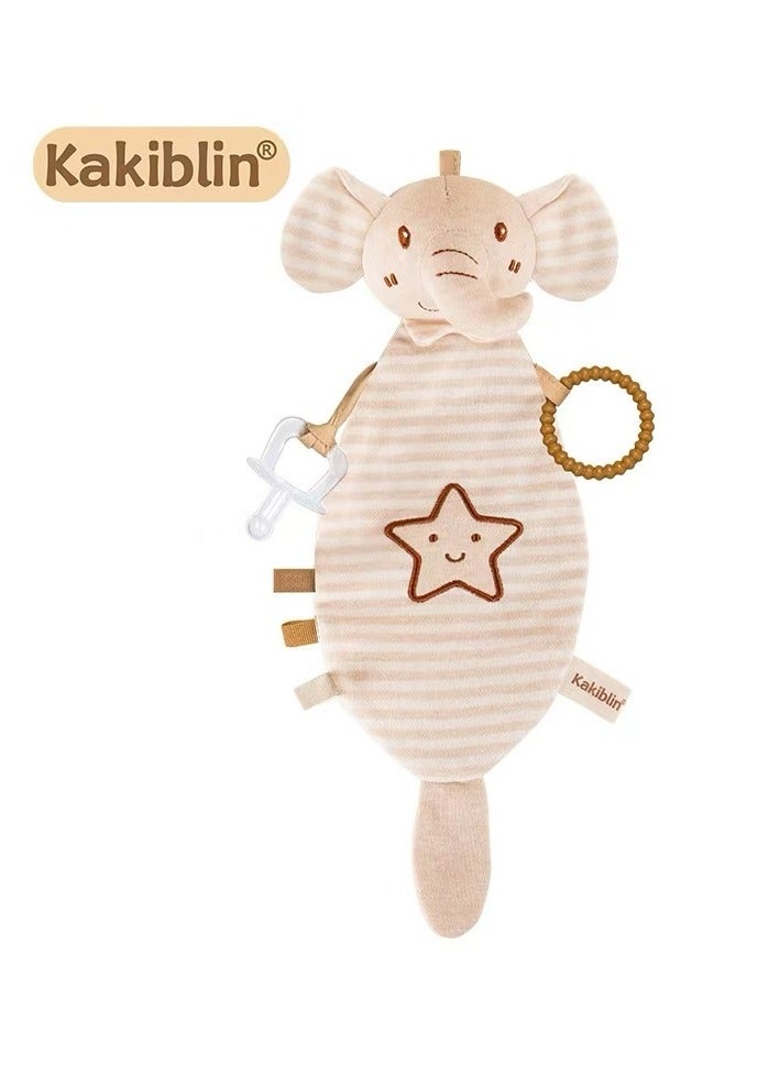Kakiblin Organic Cotton Soothing Towel Doll, Newborn Sleeping Animal Model, Can Be Tied to a Pacifier, Gripping Toy - Image 3