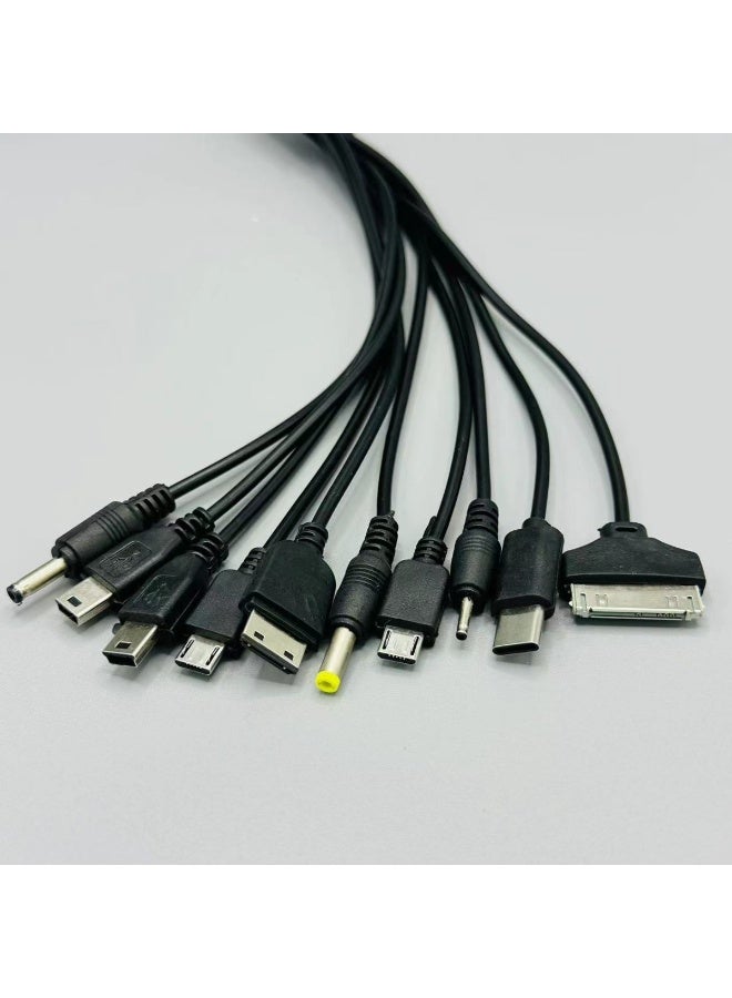 10-in-1 Multifunctional USB Charging Cable with Assorted Charging Heads - Image 3