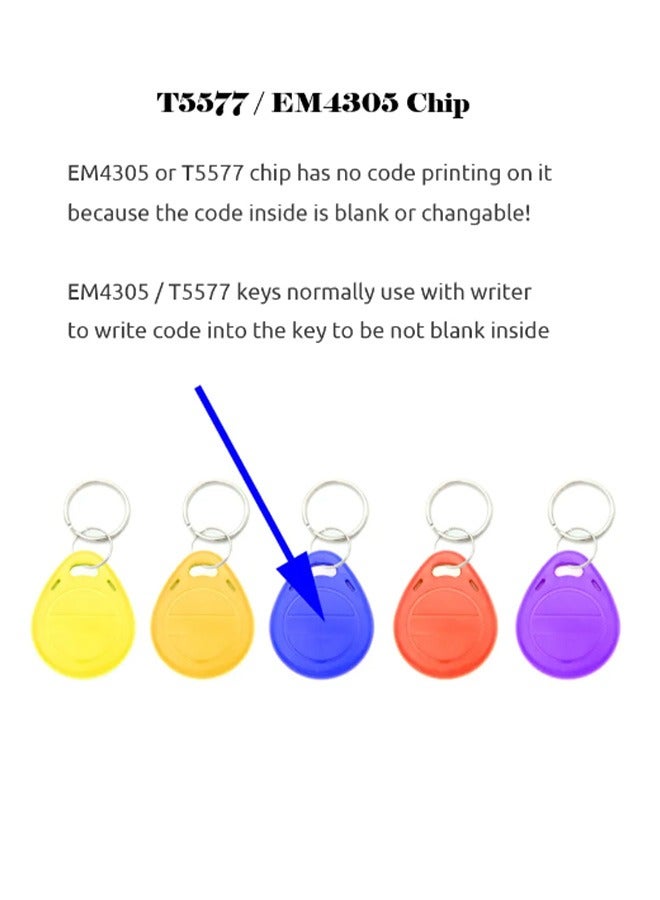 magnetic key chain for entry and exit systems 125 kHz 10 pieces M TK4100 - Image 3