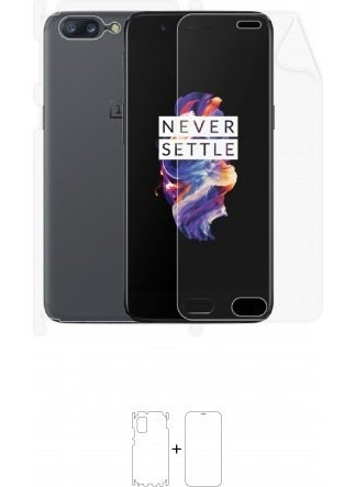 Wrapsol - Oneplus 5 Full Body Screen Protector Front Back Side Impact Absorbing Polyurethane Film - Image 1